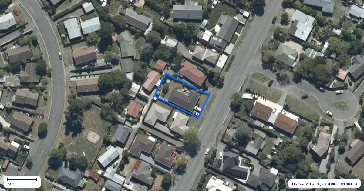 Property context map for 80 Inwoods Road, Parklands, Christchurch