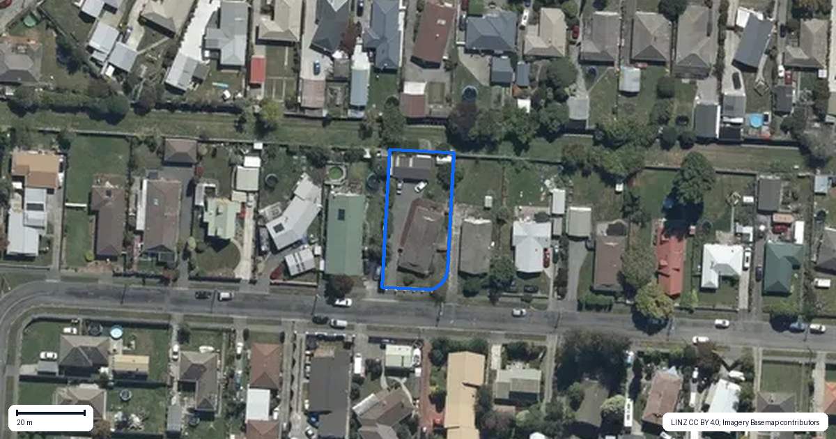 Property context map for 23 Momorangi Crescent, Redwood, Christchurch