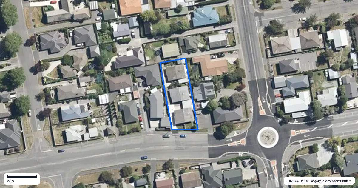 Property context map for 60A Blackett Street, Rangiora