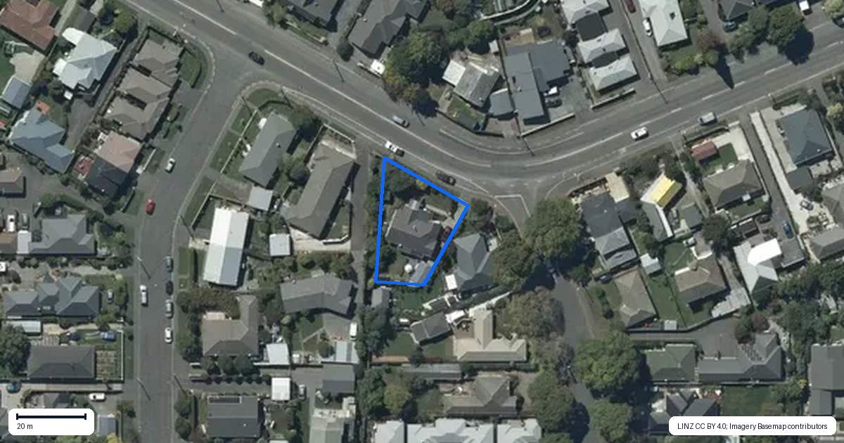Property context map for 252 Centaurus Road, Saint Martins, Christchurch