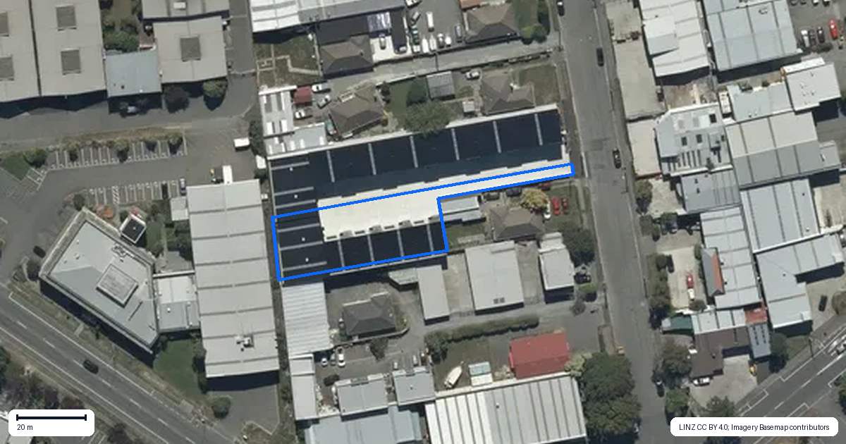 Property context map for 1/17 Hands Road, Middleton, Christchurch