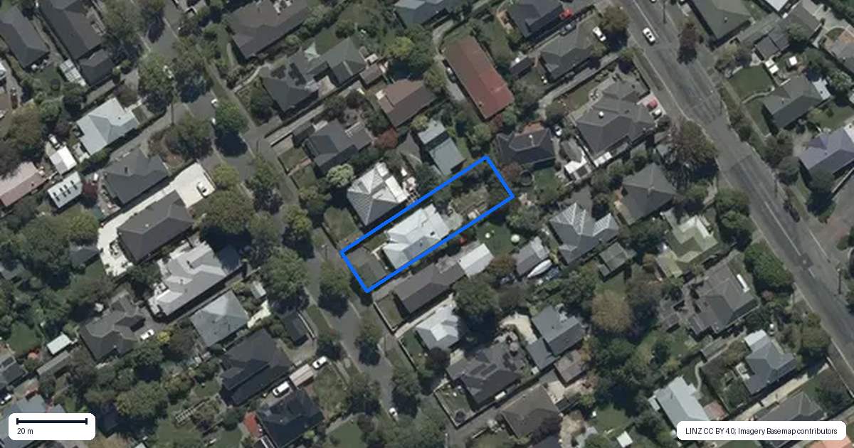 Property context map for 72 Francis Avenue, Mairehau, Christchurch