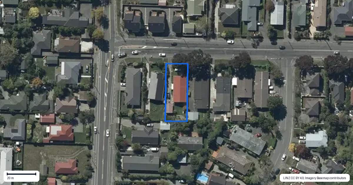Property context map for 182 Centaurus Road, Saint Martins, Christchurch