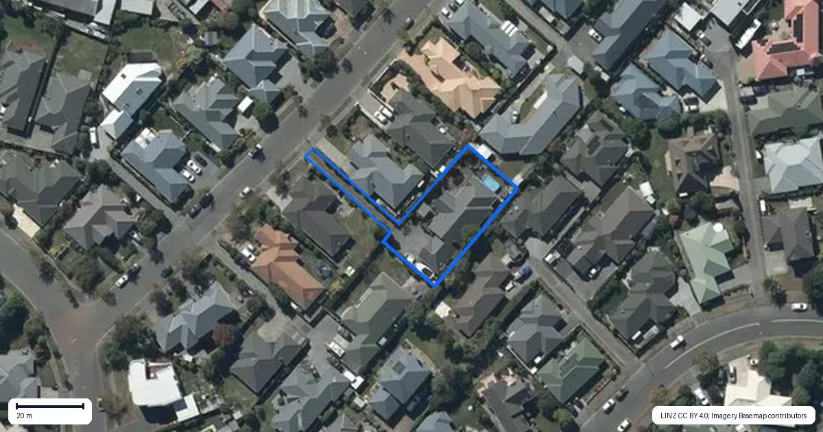 Property context map for 20 Marquess Avenue, Halswell, Christchurch