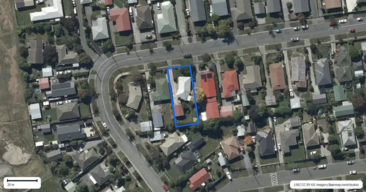 Property context map for 70 Kaiwara Street, Hoon Hay, Christchurch