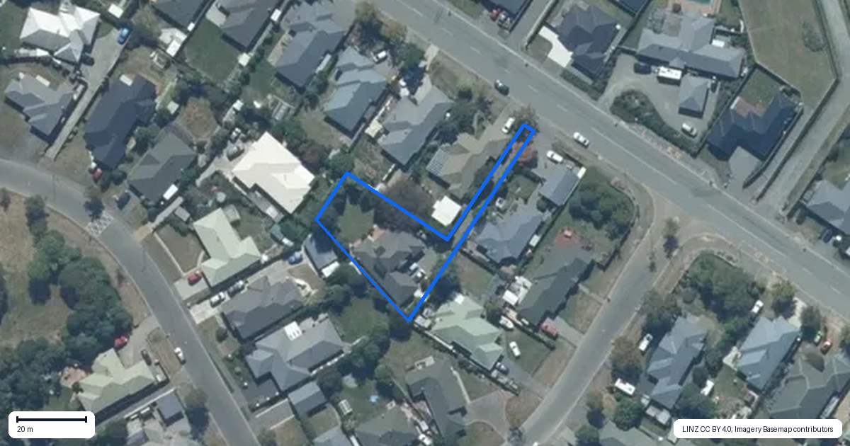 Property context map for 34 Masefield Drive, Rolleston