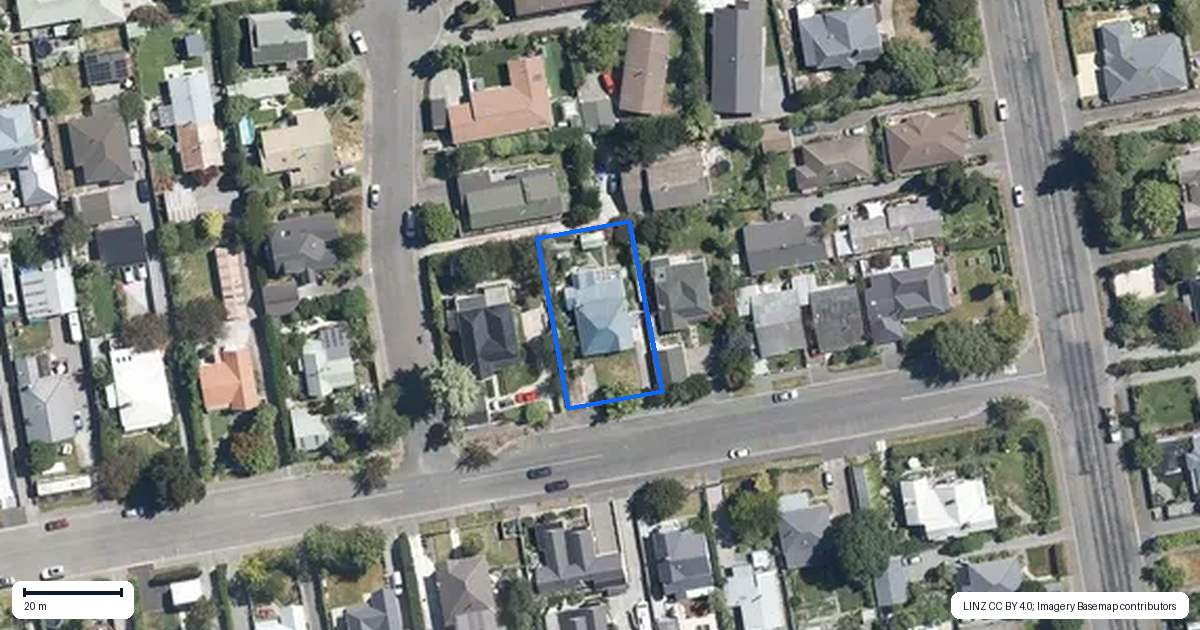 Property context map for 6 Seddon Street, Rangiora