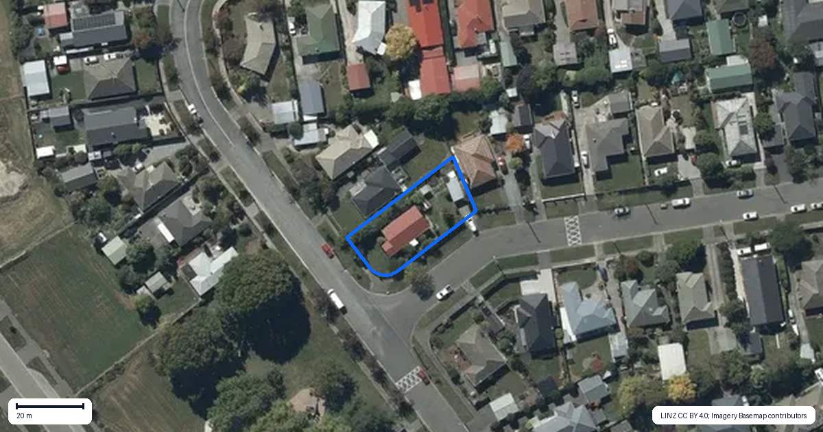 Property context map for 24 Blakiston Street, Hoon Hay, Christchurch