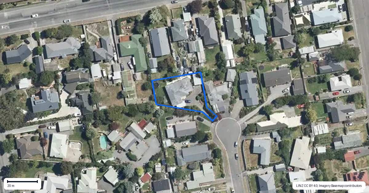 Property context map for 11 Weston Place, Rangiora