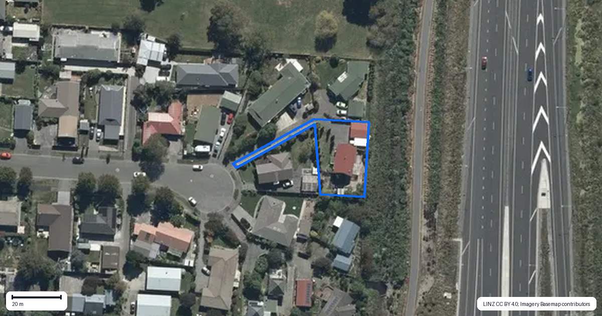 Property context map for 17B Kruse Place, Redwood, Christchurch