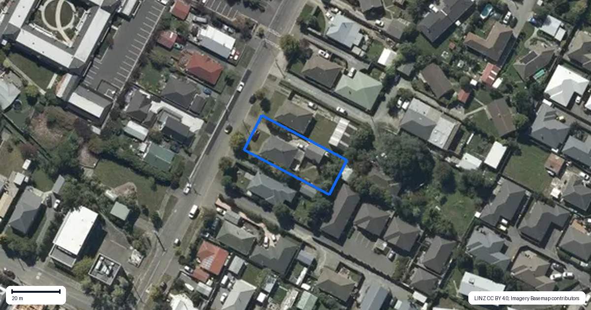 Property context map for 58 Randolph Street, Woolston, Christchurch