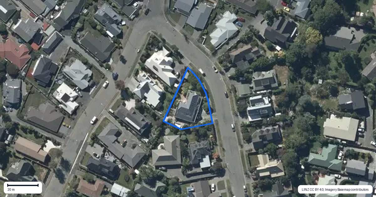Property context map for 57 Muir Avenue, Halswell, Christchurch