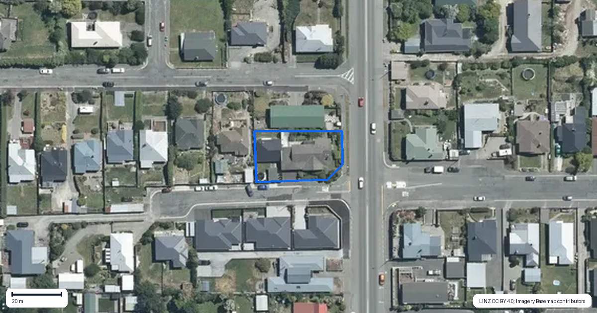 Property context map for 19 Hunt Street, Seaview, Timaru