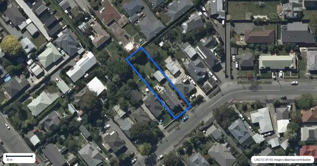 Property context map for 35 Aylmer Street, Somerfield, Christchurch