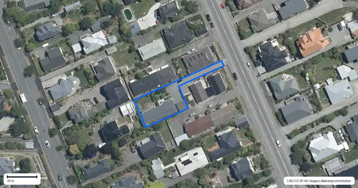 Property context map for 1/40 Selwyn Street, Maori Hill, Timaru