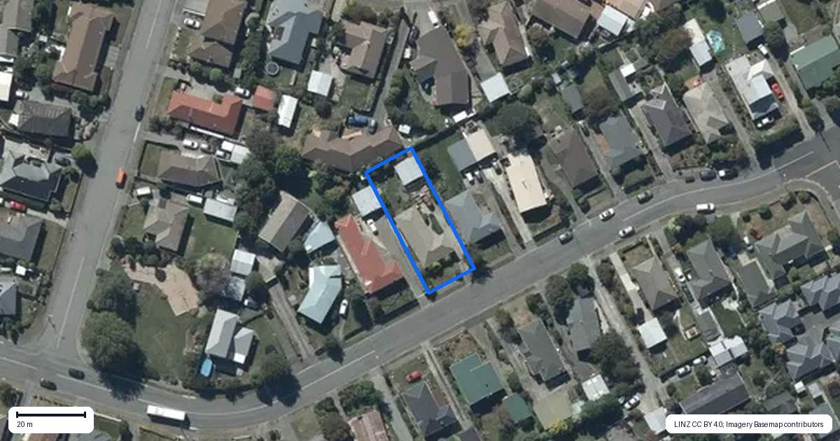 Property context map for 50 Wales Street, Halswell, Christchurch