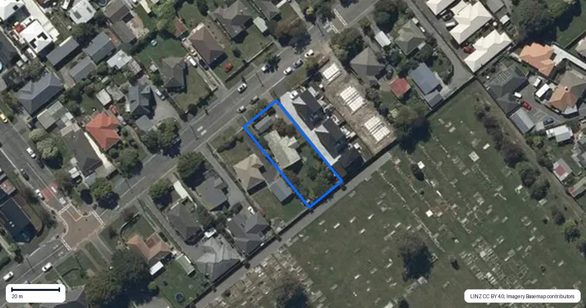 Property context map for 44 Roker Street, Somerfield, Christchurch
