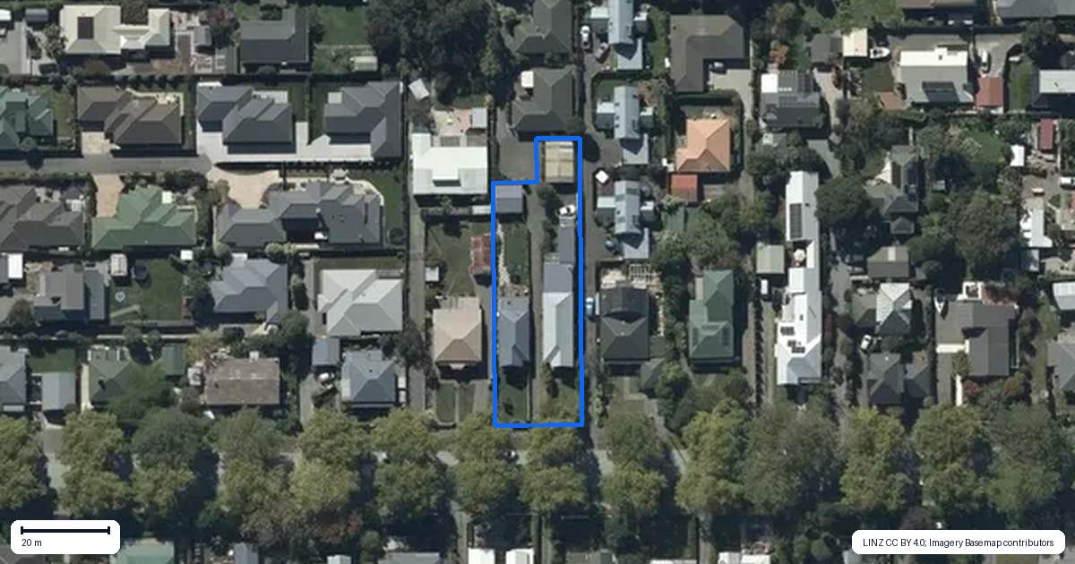 Property context map for 123 Fisher Avenue, Beckenham, Christchurch