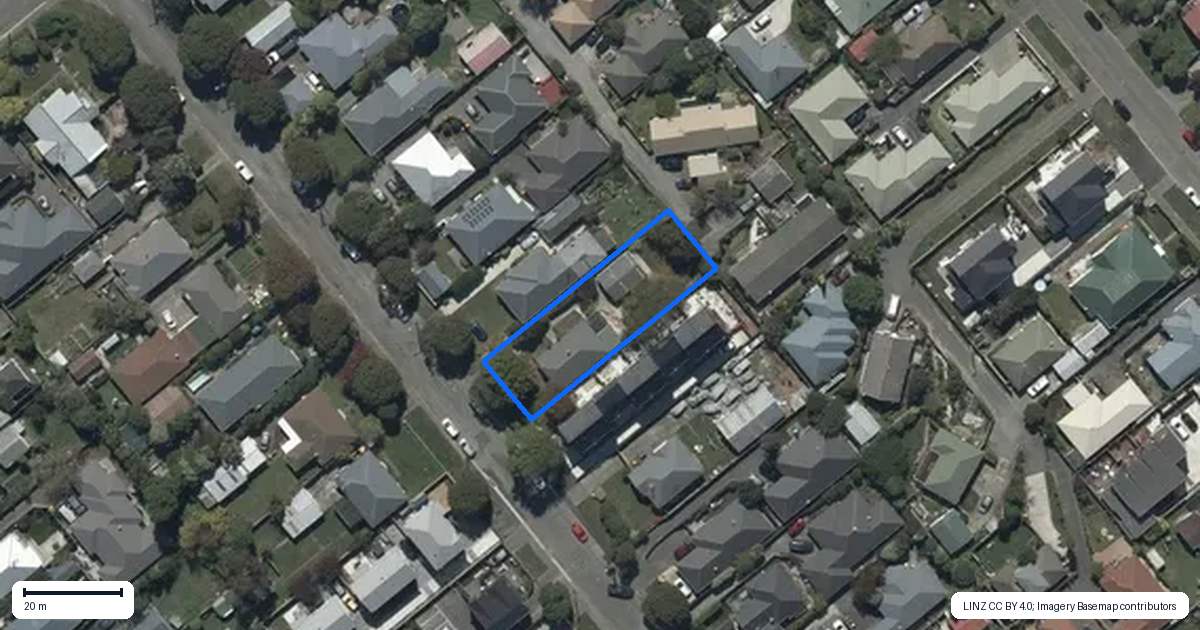 Property context map for 30 Hinemoa Street, Spreydon, Christchurch