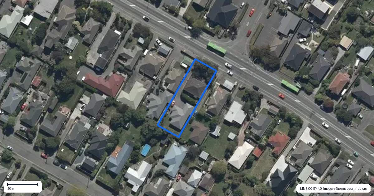 Property context map for 1/137 Harewood Road, Papanui, Christchurch