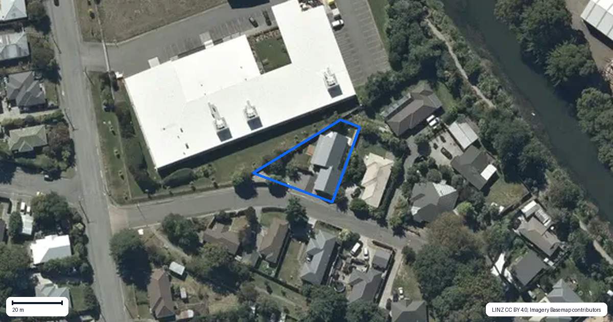 Property context map for 5 Laura Kent Place, Woolston, Christchurch