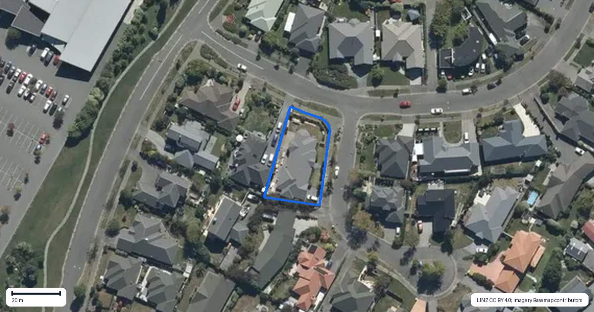 Property context map for 6 Glencullen Drive, Casebrook, Christchurch