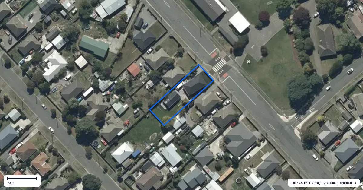 Property context map for 24 Rowan Avenue, Aranui, Christchurch