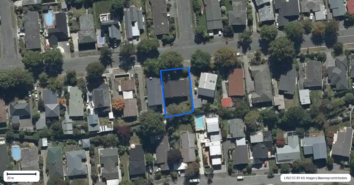 Property context map for 319 Waimairi Road, Ilam, Christchurch