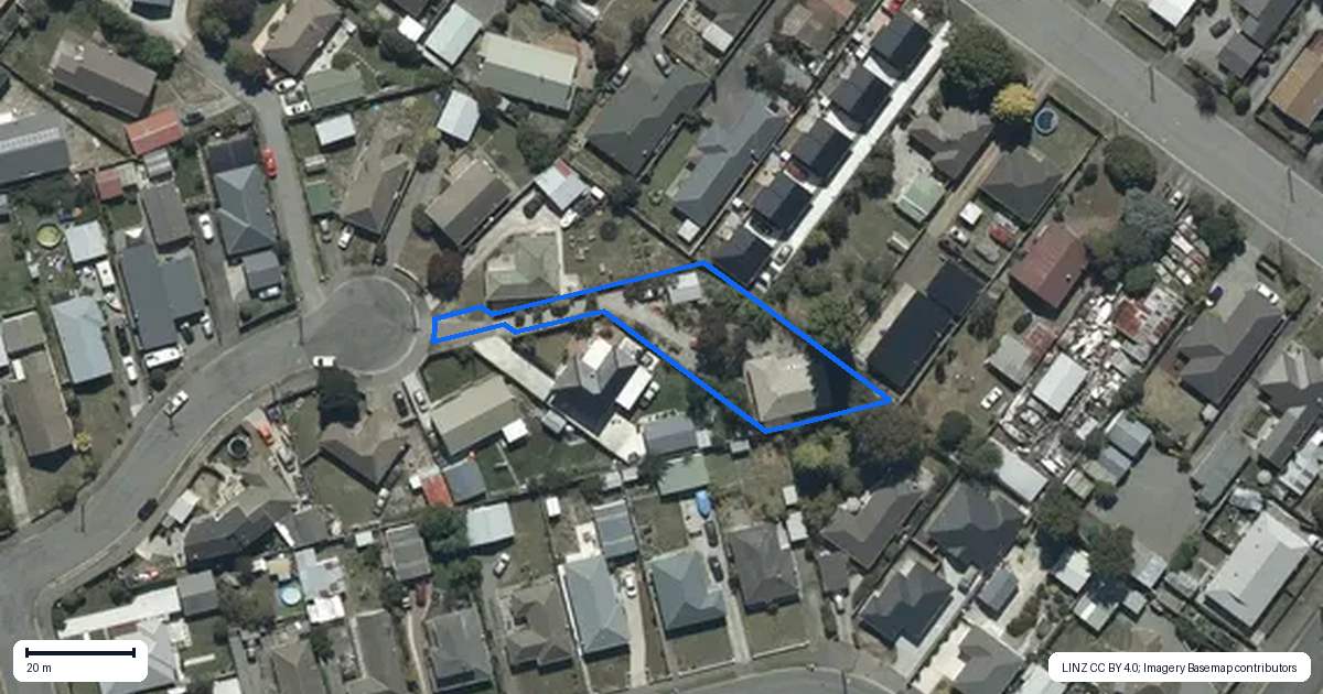 Property context map for 30 Ontario Place, Wainoni, Christchurch