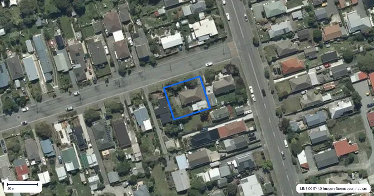 Property context map for 5 Blake Street, New Brighton, Christchurch