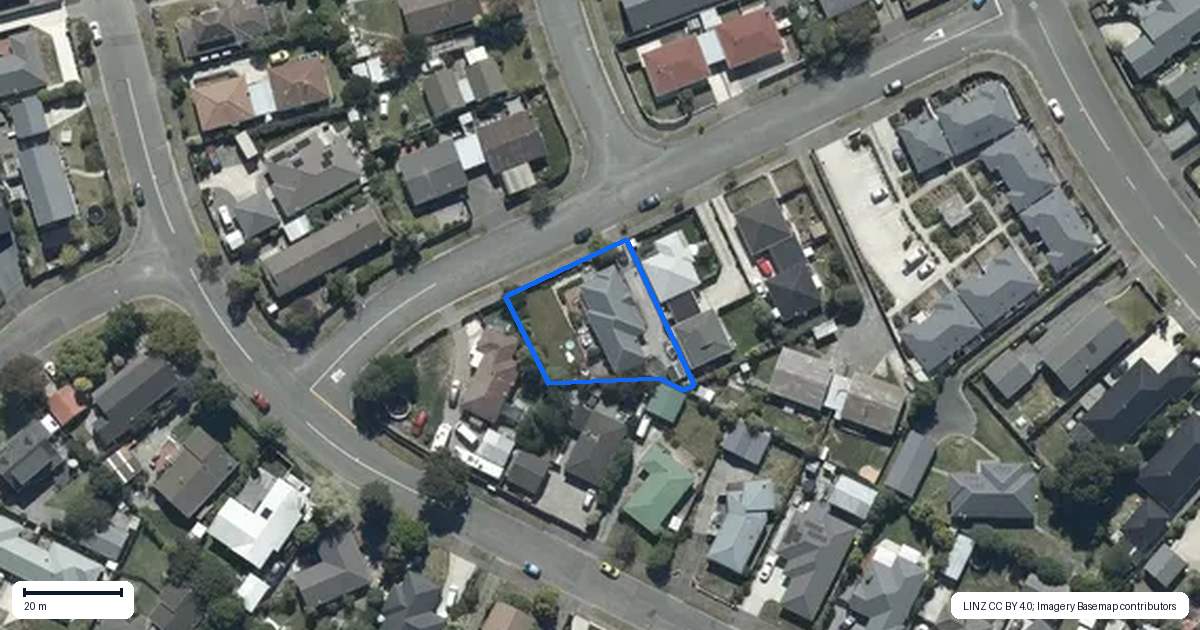 Property context map for 7 Brentwood Street, Parklands, Christchurch