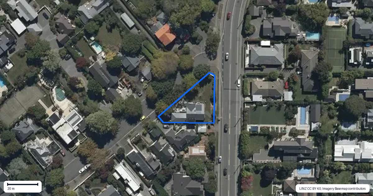 Property context map for 24 Snowdon Road, Fendalton, Christchurch