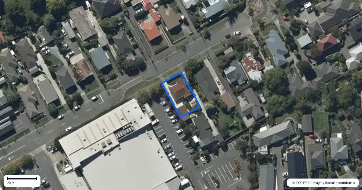 Property context map for 24 Wades Avenue, Saint Martins, Christchurch