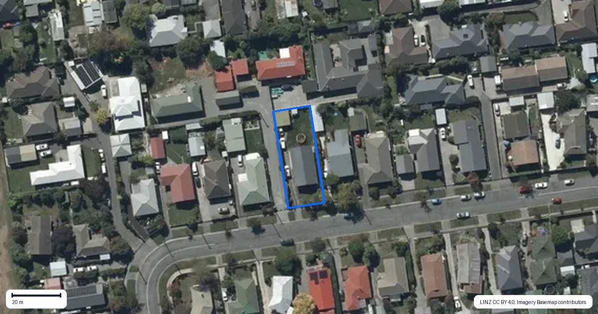 Property context map for 97 Kaiwara Street, Hoon Hay, Christchurch
