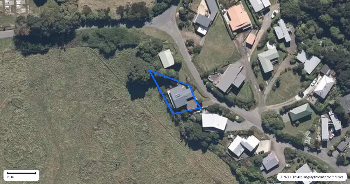 Property context map for 6 Seaview Lane, Wainui, French Farm