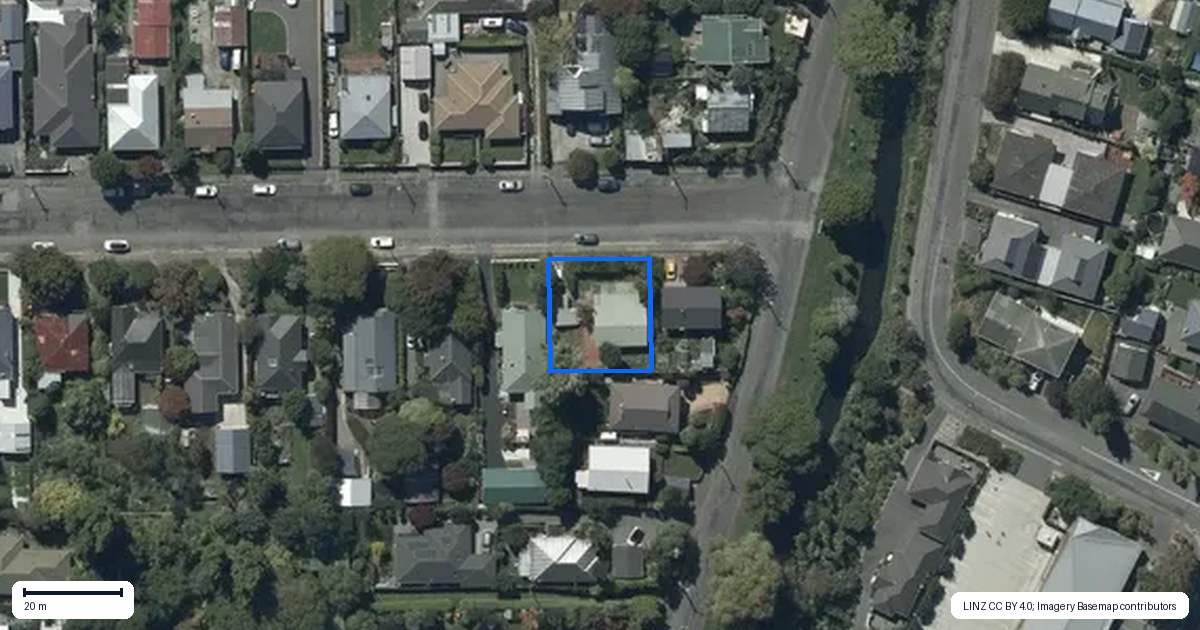 Property context map for 86 Corson Avenue, Beckenham, Christchurch