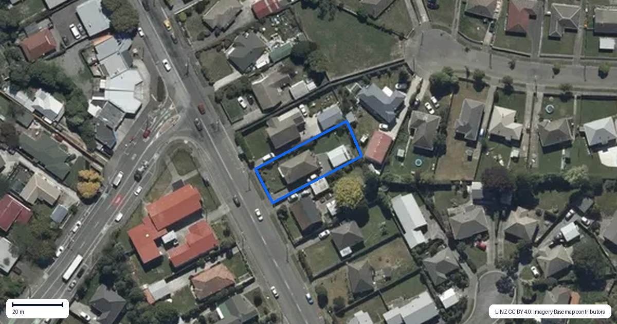 Property context map for 346 Hills Road, Mairehau, Christchurch
