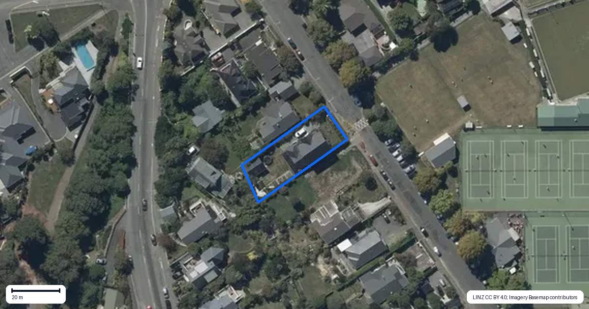 Property context map for 4A Valley Road, Cashmere, Christchurch