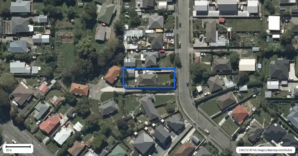 Property context map for 19 Sewell Street, Linwood, Christchurch