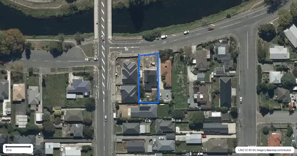 Property context map for 664 Avonside Drive, Avonside, Christchurch