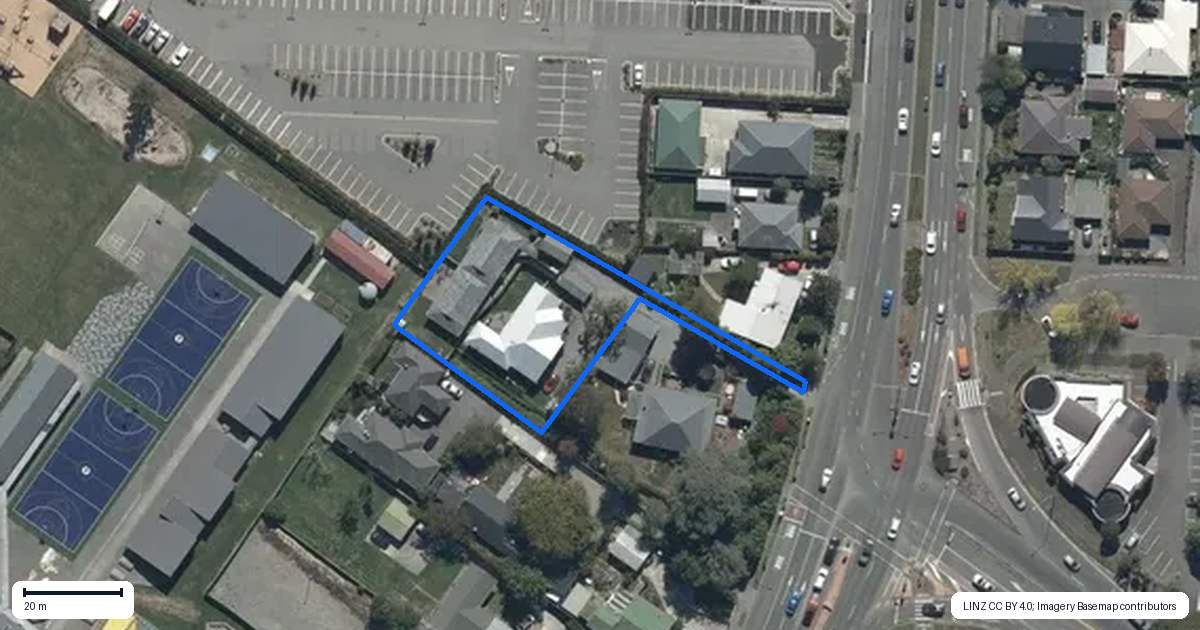Property context map for 3/147 Main North Road, Papanui, Christchurch
