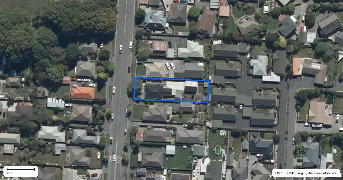 Property context map for 86 Cavendish Road, Casebrook, Christchurch