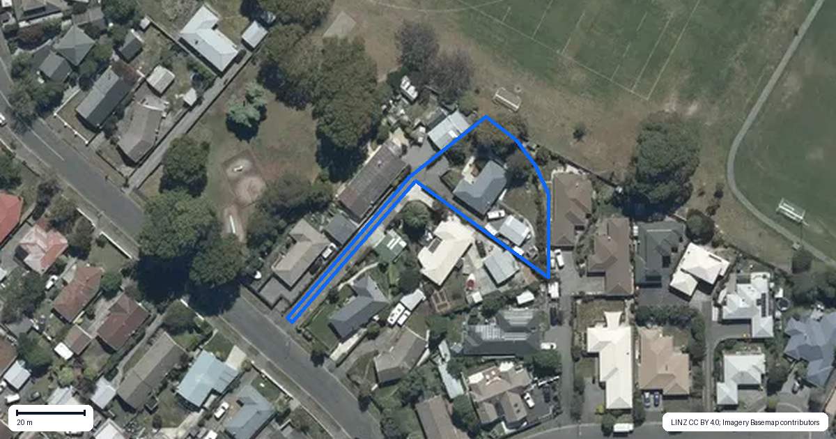 Property context map for 58B Cottonwood Street, Parklands, Christchurch