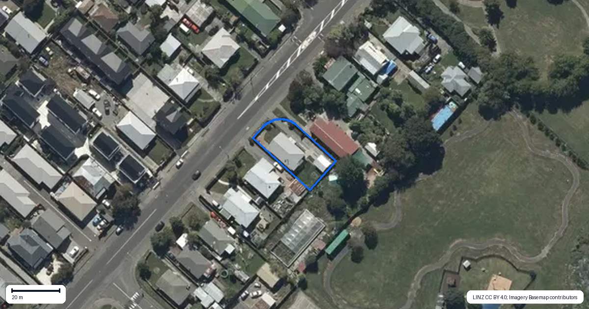 Property context map for 628 Worcester Street, Linwood, Christchurch