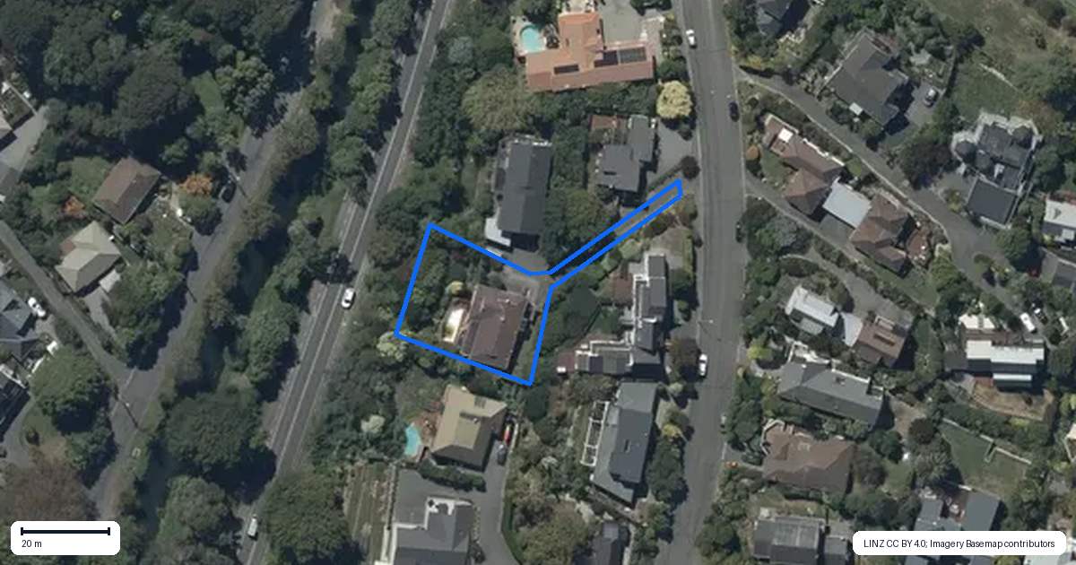 Property context map for 12 Bengal Drive, Cashmere, Christchurch