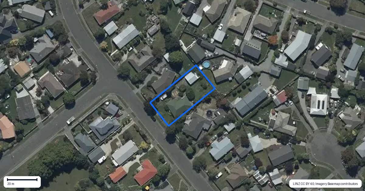 Property context map for 14 Harling Avenue, Hillmorton, Christchurch