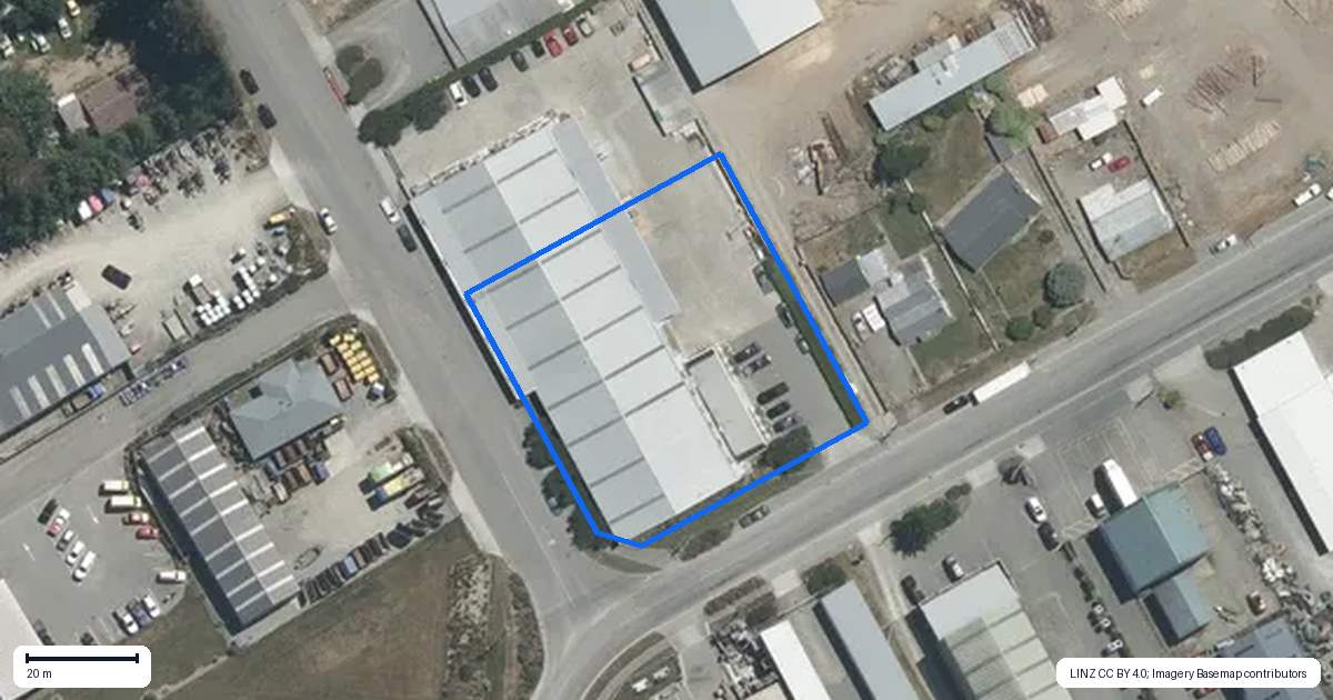 Property context map for 30 Laughton Street, Washdyke, Timaru