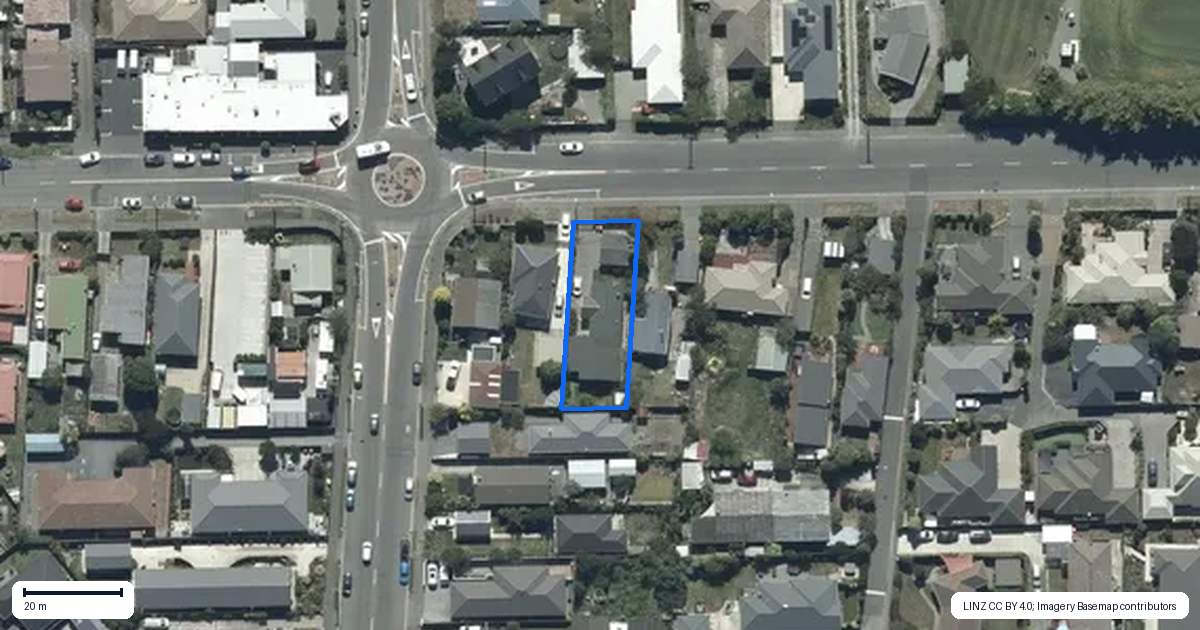 Property context map for 175 Beach Road, North New Brighton, Christchurch