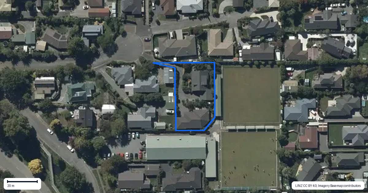 Property context map for 14 Tuscany Place, Beckenham, Christchurch