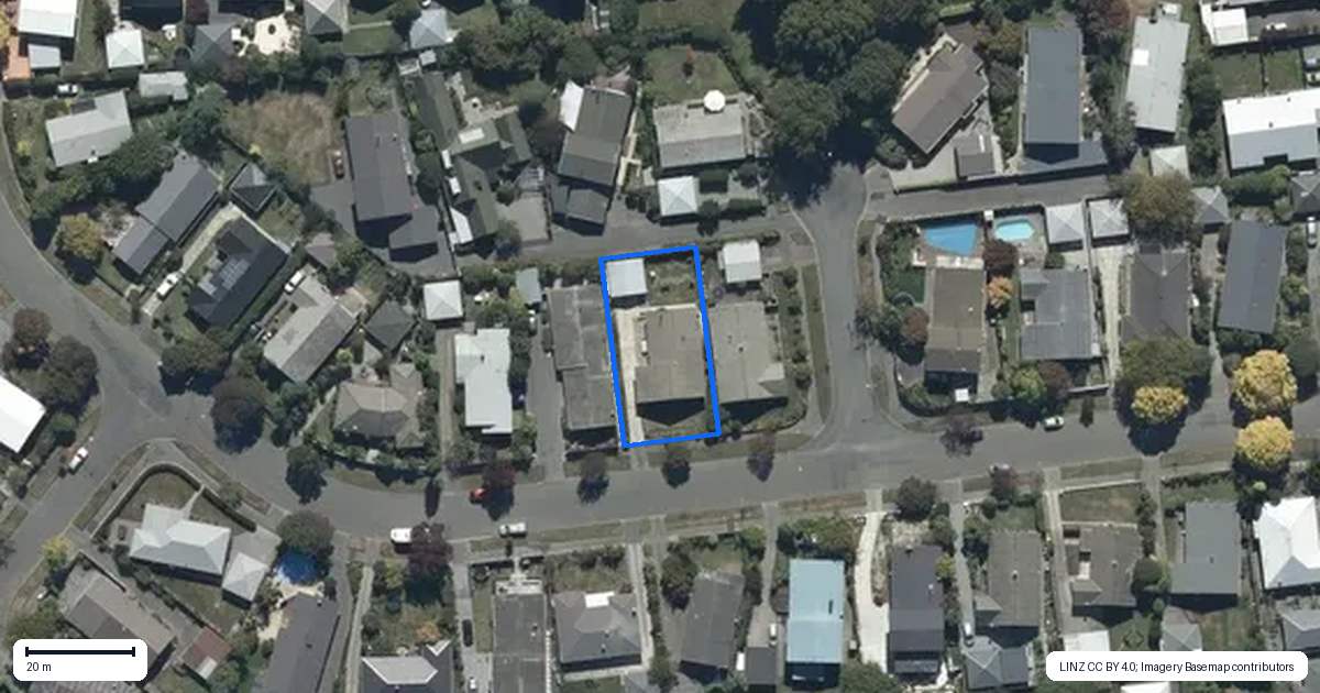 Property context map for 40 Raxworthy Street, Ilam, Christchurch